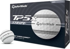 TaylorMade Golf 2024 Balls Large, White/Black Stripe 
