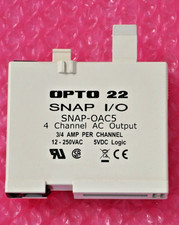 OPTO 22 SNAP I/O 4 Channel AC Output 3/4 Amp per Channel 12-250VAC Typ SNAP-OAC5
