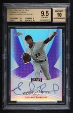 2013 Leaf Metal Draft Prismatic Purple 36/50 Eduardo Rodriguez BGS 9.5 Auto 0b2
