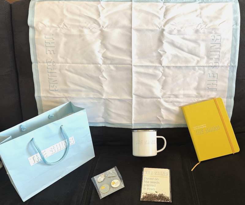 The Shins- Complete  VIP Swag collection, Mug, Kerchief, 4 pins, Journal, Seeds
