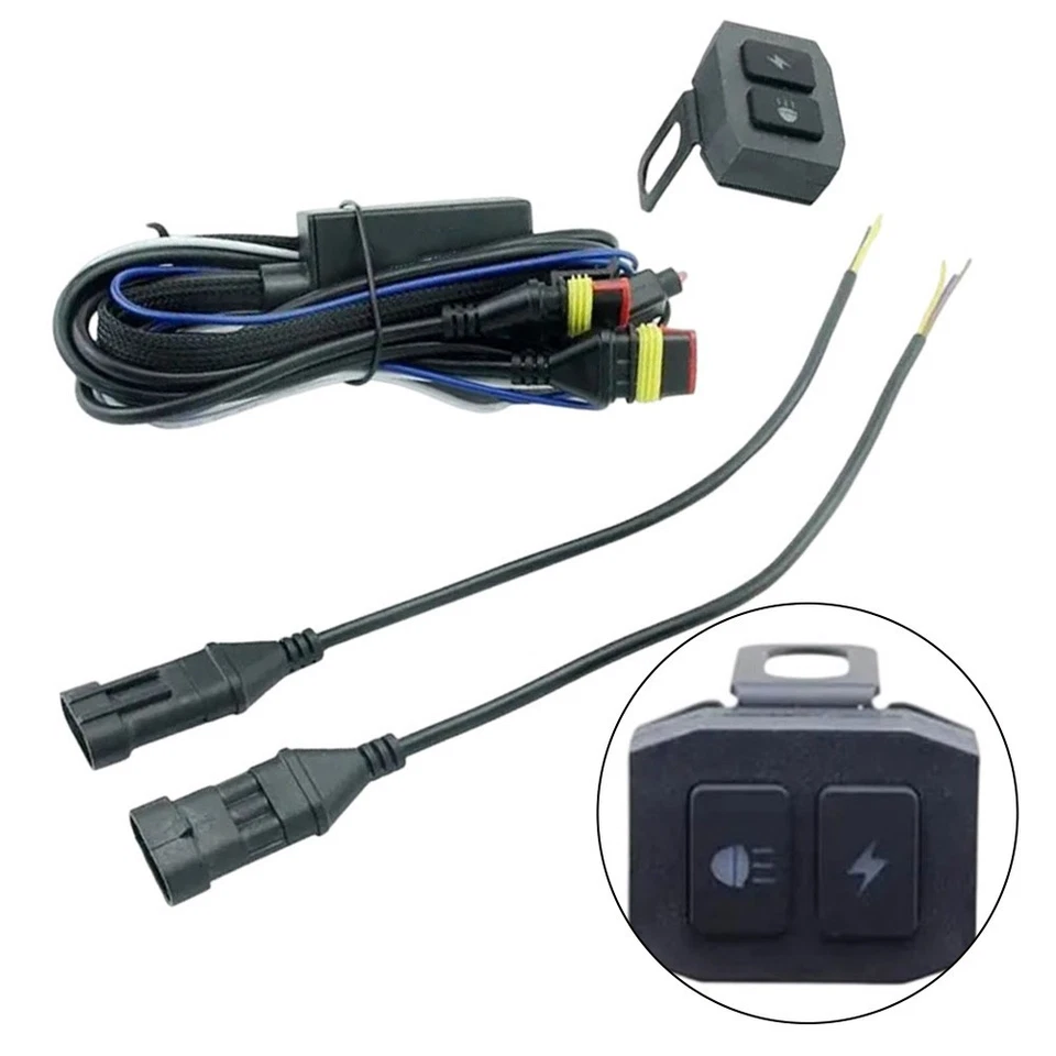 LED Fog Harness Relay Switch Cable For Night Riding Spotlight And Fog Control - Image 4 of 4
