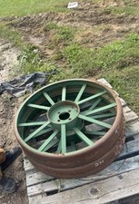 Set Of 2 Steel Tractor Wheels