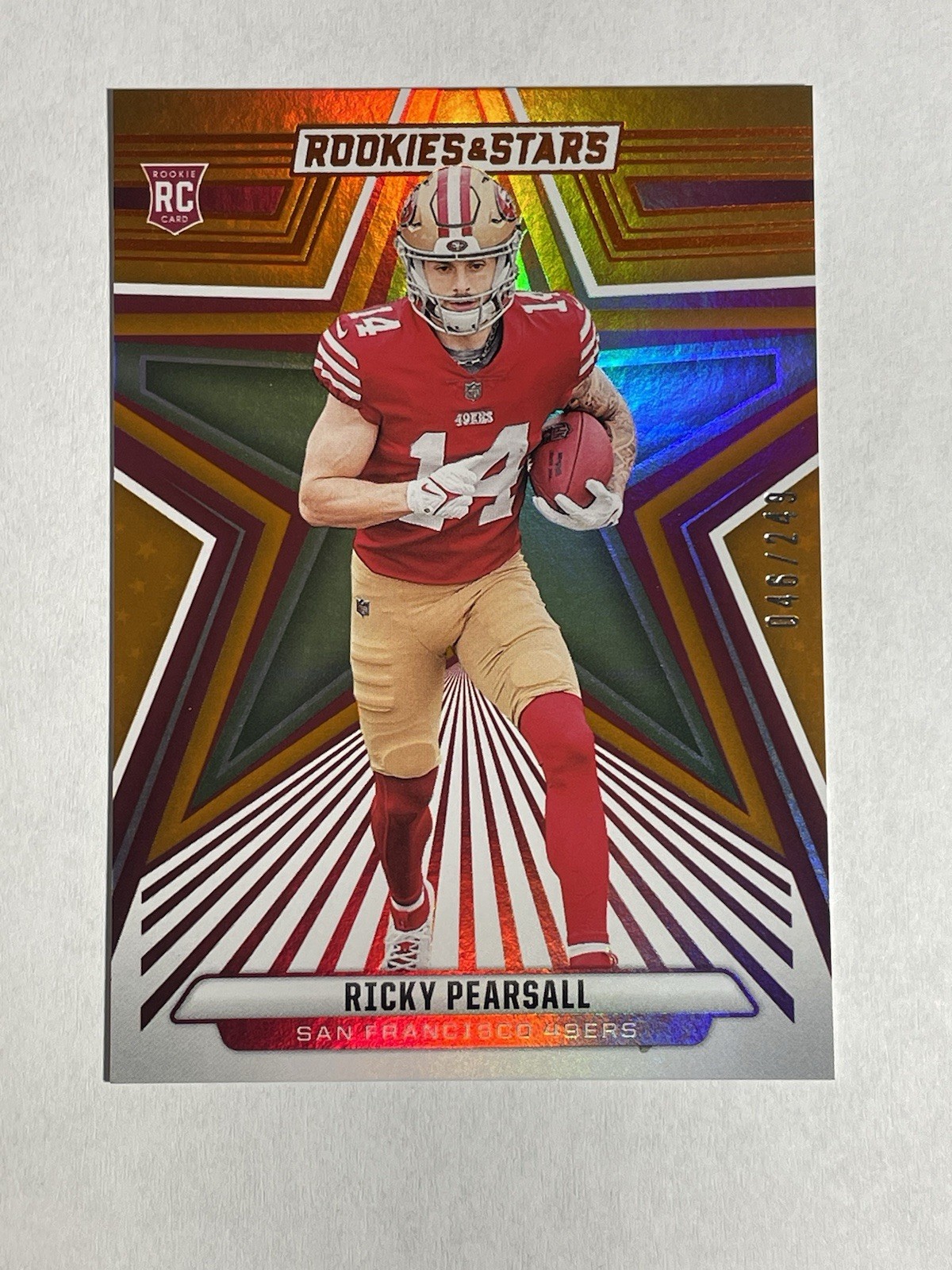 Ricky Pearsall 2024 Rookies & Stars Orange Parallel /249 Rookie Card RC 49ers