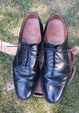 Allen Edmonds Park Avenue 5615 Black Leather Cap Toe Oxford Dress Shoes Sz 11.5