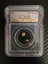 DISCOVERY GOLD RUSH Todd/ Jack Hoffman .52 Grams Gold Nuggets ICG- Genuine Slab 5975.46 per troy oz