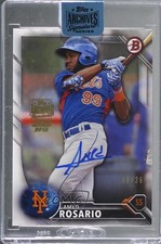 2018 Topps 8/26 Amed Rosario (2016 Bowman Draft) #16BD-190 Buyback Auto gu8