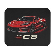 2021 Corvette C8 Red Stingray Car Mouse Pad Racing Desk Mat Gamer Gift