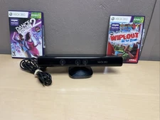 Microsoft Xbox 360 Genuine Kinect Sensor Tested & Works! Plus 2 Games
