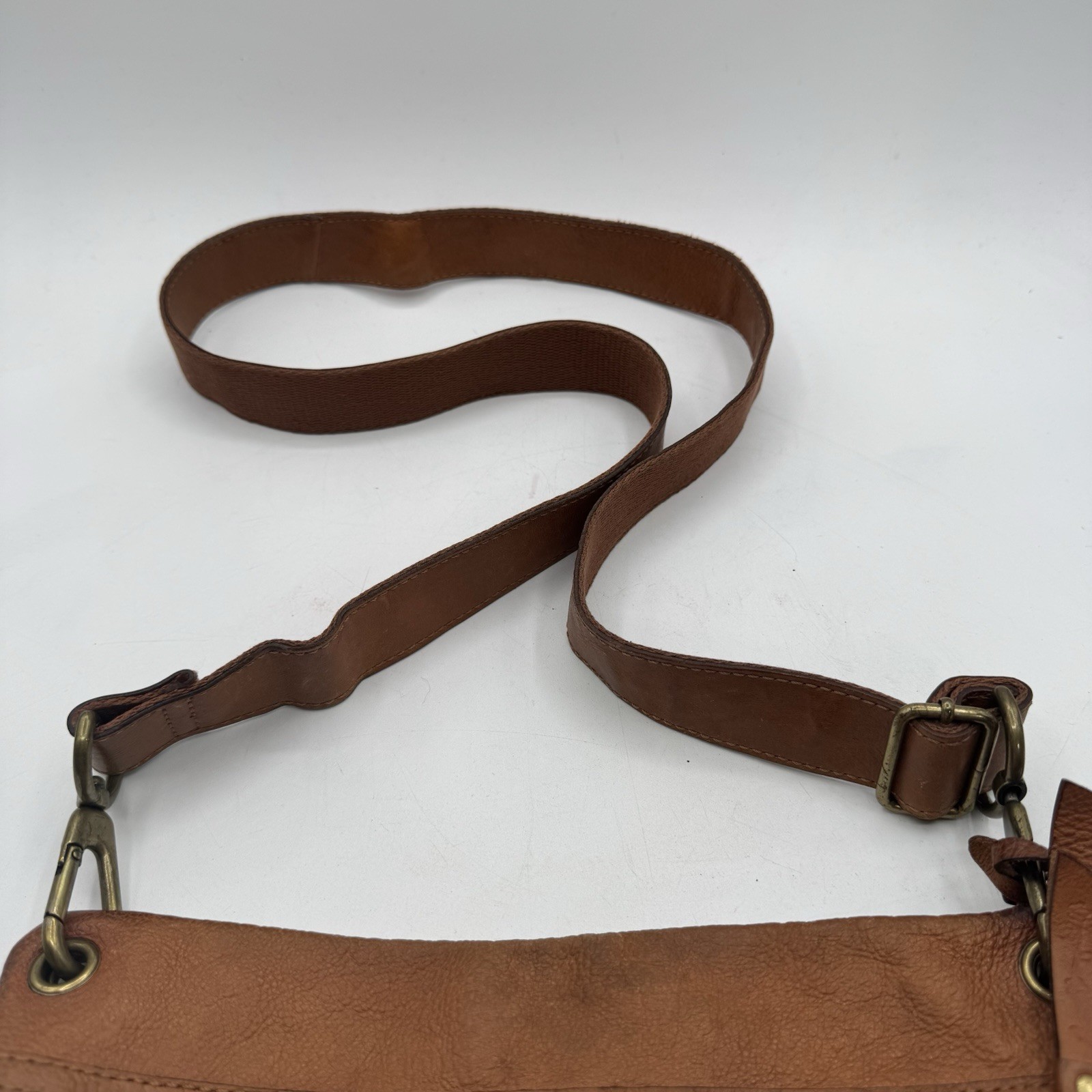 Fossil Key Multicolor Patchwork Leather Suede Poc… - image 8