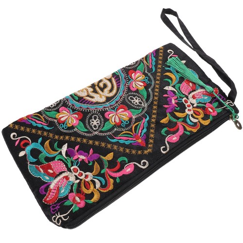 Ethnic Embroidered Purse for Women Handheld Wallet Unique Design - Picture 6 of 12