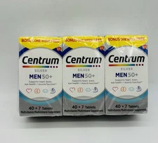 3 Bundle Centrum Silver Men 50 Plus - 141 TOTAL! FREE SHIP*