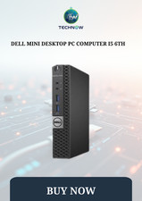 DELL Mini Desktop PC Computer i5 6TH, 16GB RAM 256GB SSD,Windows 11, WiFi BT