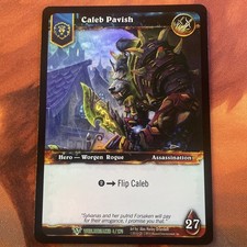 World of Warcraft TCG Worldbreaker Foil Hero Caleb Pavish