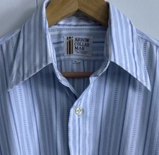 Vintage 70s Dagger Collar Long Sleeve Mens Button Down Shirt 15 1/2-32