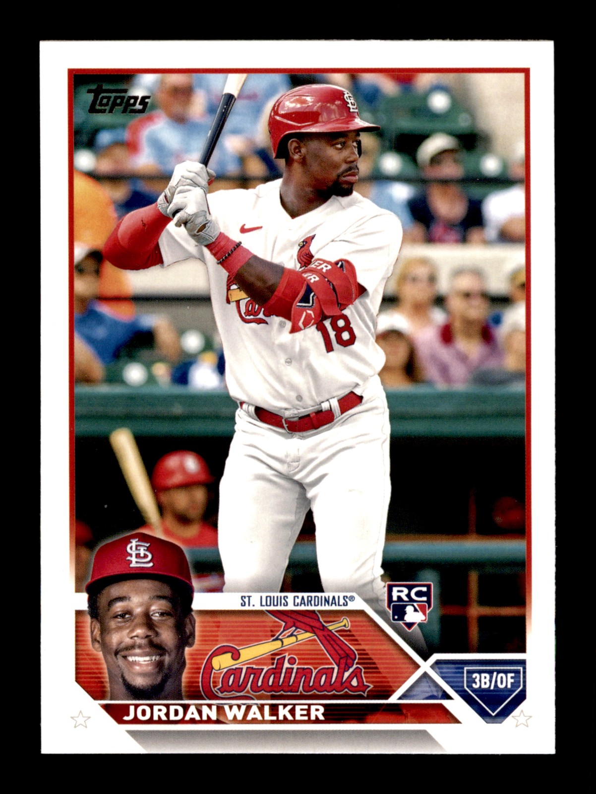 2023 Topps #344 Jordan Walker RC St. Louis Cardinals