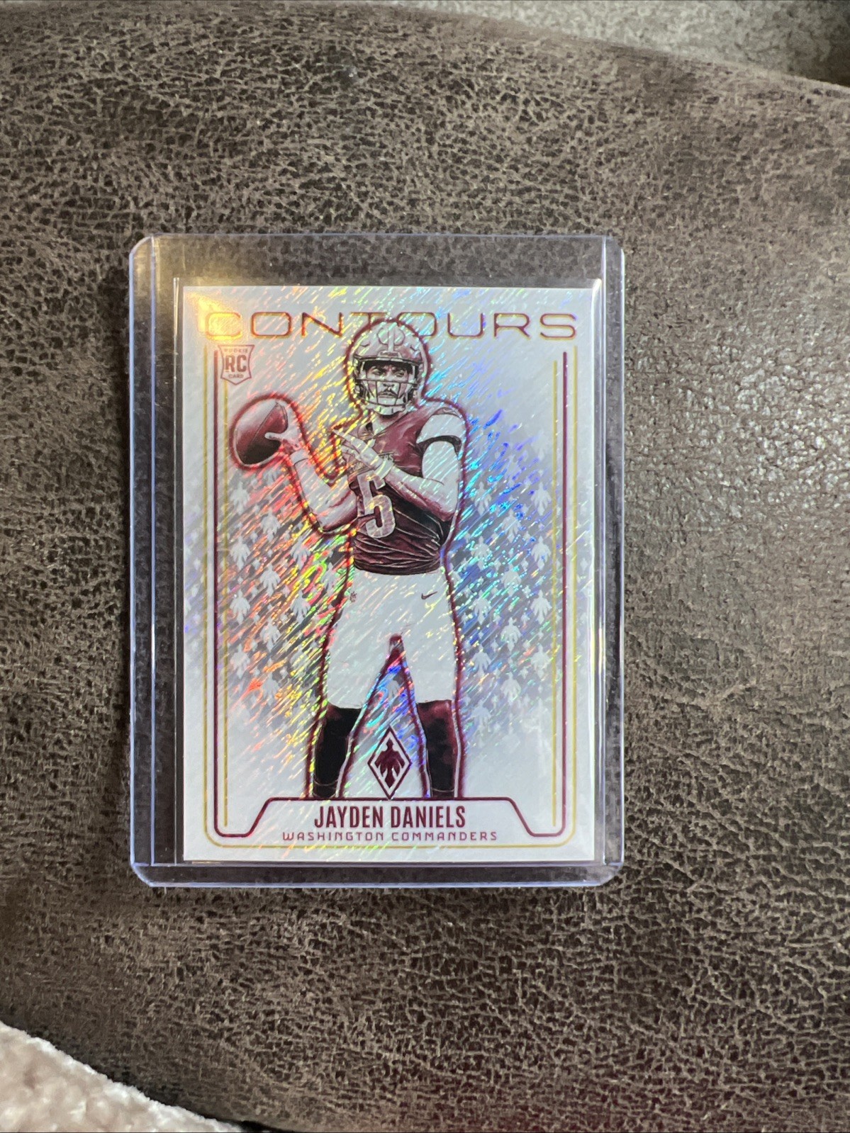 2024 Panini Phoenix - Contours Jayden Daniels #CON-JDS White Shimmer (RC) SSP!