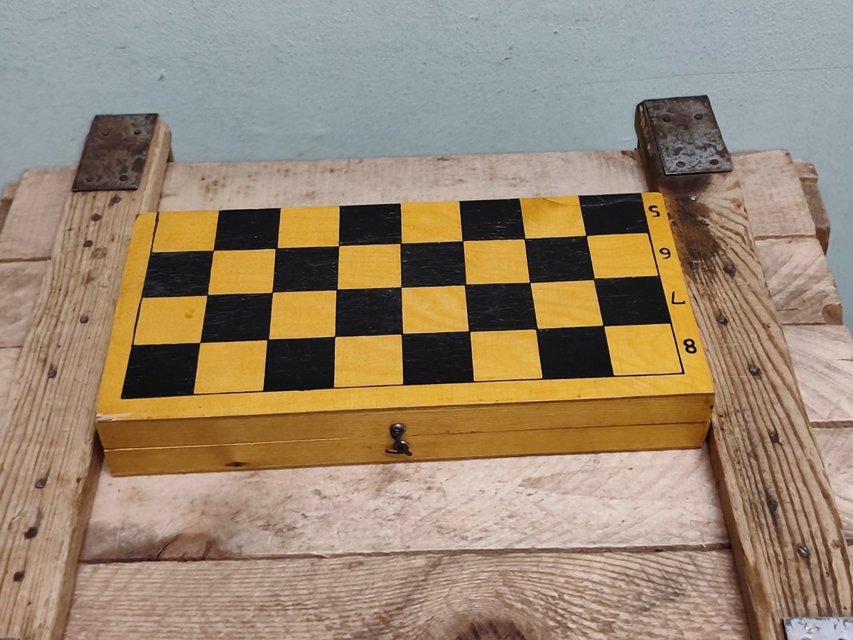 USSR Soviet Wood Tournament Chess Set Rare 1983 Old Vintage