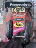 PANASONIC RP-HT225 SMOOTH BASS-RICH HEADPHONES + VOLUME CONTROL & PLUG ADAPTOR