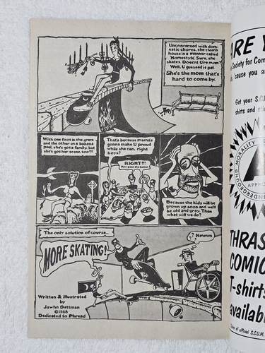 VTG 1988 Thrasher 1st Print Comics No 3 Underground Skateboarding Art Comic - Picture 7 of 9