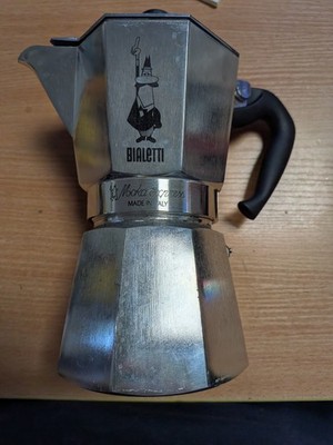 Bialetti Moka Express Caffettiera in Alluminio, 6 Tassen, Acciaio Inossidabile,