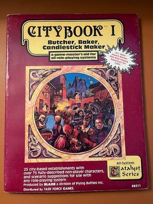 City Book I, Butcher, Baker, Candlestick Maker RPG supplement