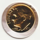 24k Gold Plate Rare Old US 1976 Liberty Roosevelt Dime Collector Collection Coin