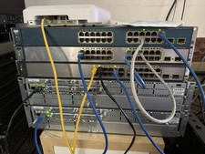 Cisco CCNA Home Lab Kit 3 Switches and 2 Routers Layer 3 L3 with cables  AP