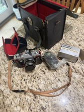 Praktica Camera MTL 50 with Opticam 35mm f/2.8 Lens and vintage case