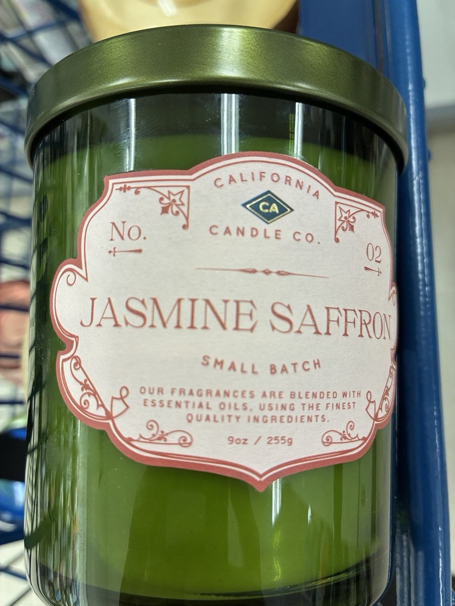 LEOBEN COMPANY Jasmine Saffron Candle 9oz 1 Wick Vegan Soy Wax