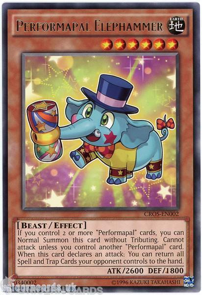 CROS-EN002 Performapal Elephammer Rare UNL Edition Mint YuGiOh Card