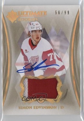 2023-24 Ultimate Collection 56/99 Simon Edvinsson RPA Rookie Patch Auto RC 0bn4