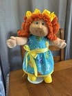 1980s Cabbage Patch Kid Red Hair Freckles Care Bears Dress