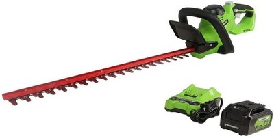24V 22'' Cordless Laser Cut Hedge Trimmer 4.0Ah USB Battery and Charger Included