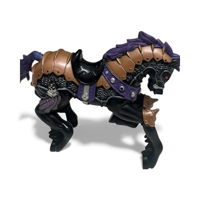 Vintage 1996 Chap Mei Medieval Knights Armored Black Horse 4'' Action Figure Toy