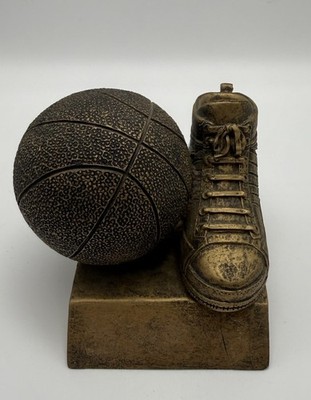 Basketball Bronze Trophy Ball and shoe Fanasty Trophy Used resin