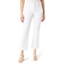 Gloria Vanderbilt shape effect tummy sculpt ankle bootcut white jeans