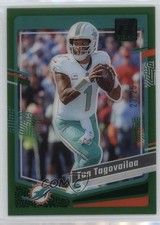2023 Panini Clearly Donruss Green 23/25 Tua Tagovailoa #31 16wc