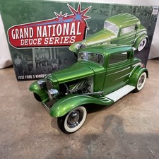 118 Acme 1932 Ford 3 Window 6 Grand National Deuce Series Metallic Green 118 Acme 1932 Ford 3 Window 6 Grand National Deuce Series Metallic Green