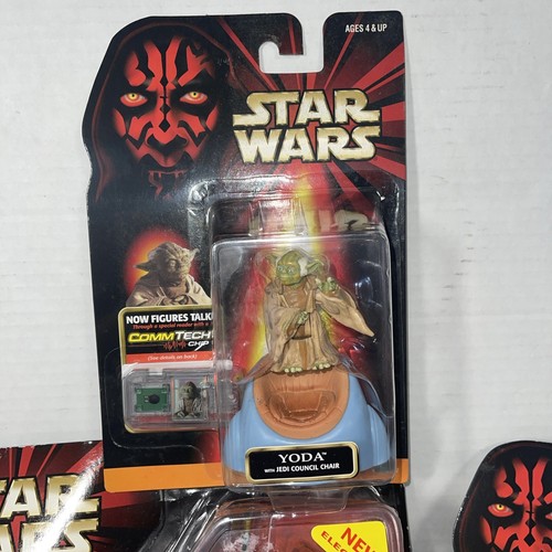 Star Wars Electronic Commtech Reader 1998 Hasbro And 7 Figures 1,2,3 Collection - Picture 7 of 8