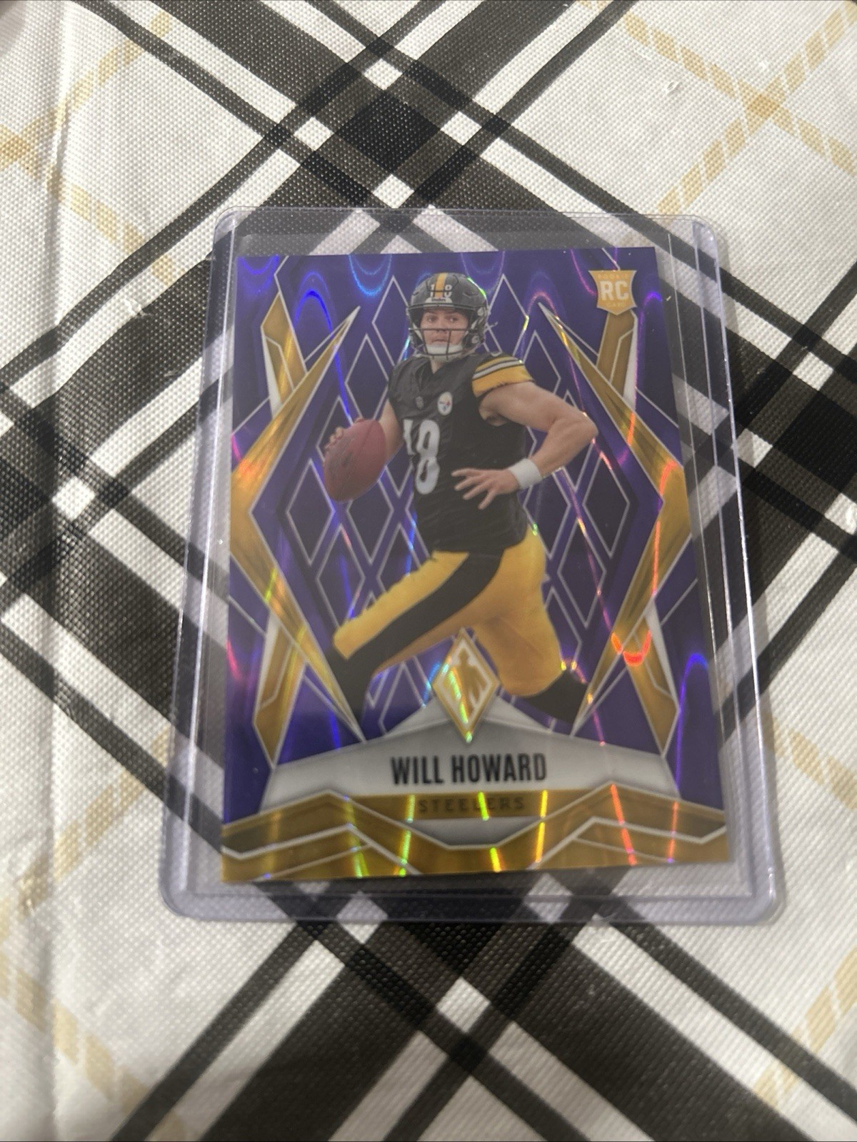 2025 Panini Phoenix-Will Howard #165 Purple Seismic /49 (RC) NM-MT