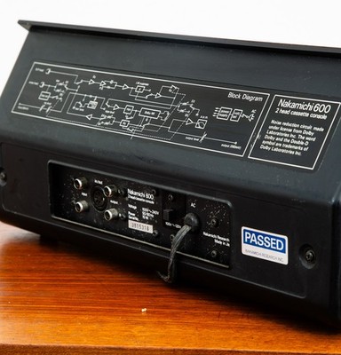 Vintage Tape Player Nakamichi 600 2 Head Cassette Recorder Deck
