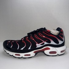 Nike Air Max Plus Black White University Red Men's Size 11 Sneakers DM0032-004