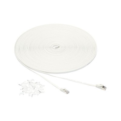 Amazon Basics RJ45 Cat-7 Ethernet Patchkabel 30.5m Weiß Gigabit Internet
