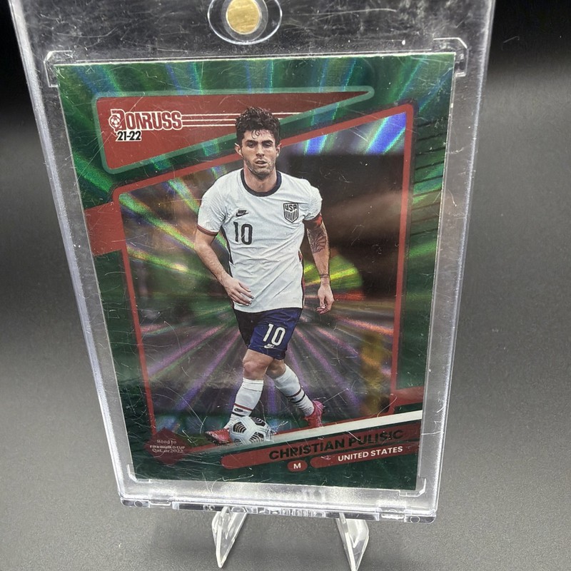 2021-22 Panini Donruss Christian Pulisic GREEN LASER #160 USA Rare