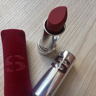 Sisley Paris Lipstick Never Worn with Velvet Sleeve No Box Shade Sheer Cherry