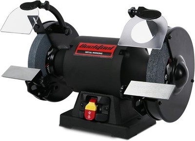 BUCKTOOL 1.0 HP 8 Inch High Speed Bench Grinder, 4.8A 3590 RPM Table Grinder