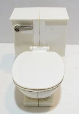 AS-IS NOT WORKING 1975 POYNTER PRODUCTS FLUSHING TOILET FIGURAL ASHTRAY NOVELTY