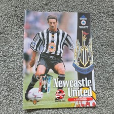 Newcastle United V Liverpool 1998 League Cup Quarter Final Football Progamme
