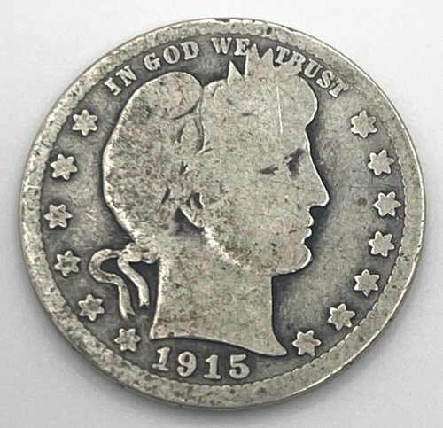 1915-S Barber Quarter — photo from another recent sale