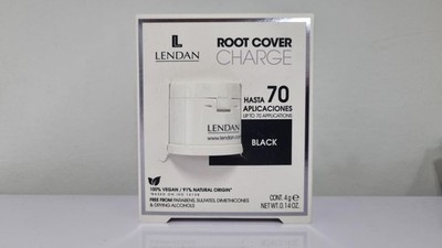 LENDAN - Root Cover Powder for Gray Hair - Root Cover Charge - 4 g - Black Color